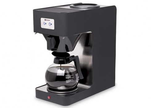Μηχανή καφέ φιλτρου από ΙΝΟΧ βαμμένο μαύρο, με 2 εστίες, Profi Line Hendi 